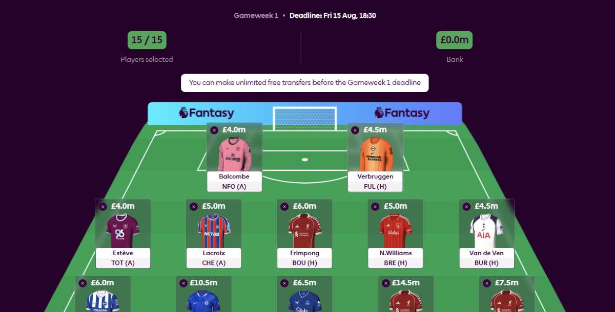 FPL 25/26 Season Start Date